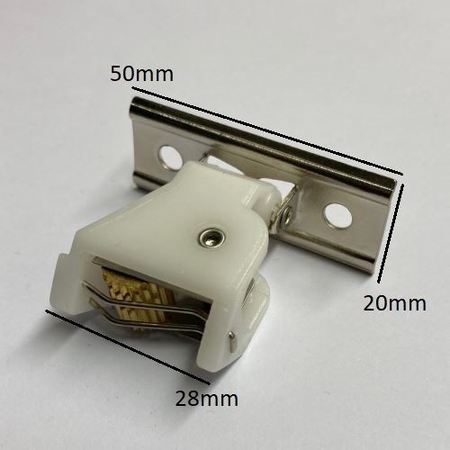 Hinged Cord Lock for Wood Batten/Baton Roman Blind Rails